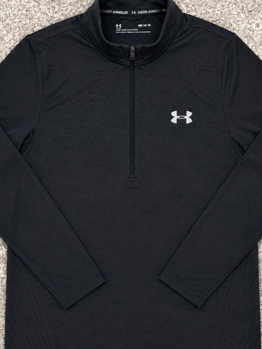 Under Armour Black Performance Quarter Zip Pullover